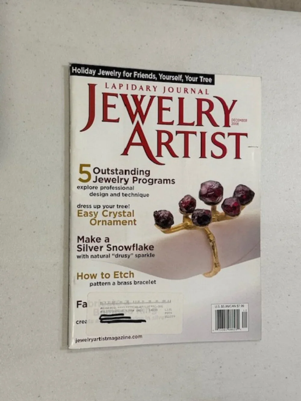 Lot of ELEVEN (11) Issues-Jewelry Artist Lapidary Journal 2008-2009